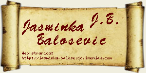 Jasminka Balošević vizit kartica
